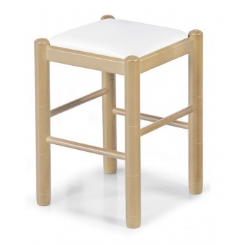 Taburete de madera para cocina y comedor tipo Taburete monica modelo Selva
