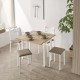 Taburete bajo para cocina y comedor estilo Taburete Kelsa modelo Iria