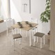 Silla metálica tapizada para cocina y bar estilo Silla Bárbara  modelo Vega