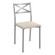 Silla metálica tapizada para cocina y bar estilo Silla Bárbara  modelo Vega