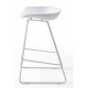 Taburete alto metálica de polipropileno para cocina y comedor tipo Kobi modelo Taro
