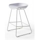 Taburete alto metálica de polipropileno para cocina y comedor tipo Kobi modelo Taro