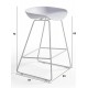 Taburete alto metálica de polipropileno para cocina y comedor tipo Kobi modelo Taro