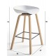 Taburete alto de madera de polipropileno para cocina y comedor tipo taburete Turin modelo Eira