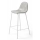 Taburete alto metálica de piel sintética para cocina y comedor estilo Taburete Oslo modelo Noa