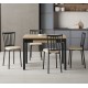 Silla tapizada para cocina y comedor estilo Silla Petra modelo Lena