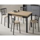 Silla tapizada para cocina y comedor estilo Silla Petra modelo Lena