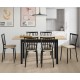 Silla tapizada para cocina y comedor estilo Silla Petra modelo Lena