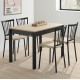 Silla tapizada para cocina y comedor estilo Silla Petra modelo Lena