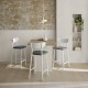 Taburete de cocina modelo Eva con respaldo