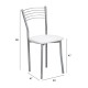 Silla Tapizada para cocina y comedor estilo silla Kopa modelo Aroa
