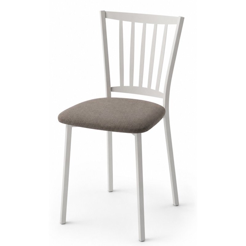 Silla tapizada para cocina y comedor estilo Silla Petra modelo Lena