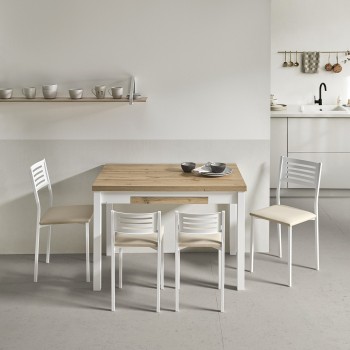  Mesa extensible laminada para cocina y comedor tipo Mesa Nube modelo Tera