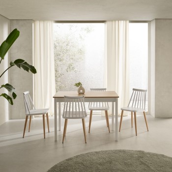 Mesa fija de laminados especiales para cocina y comedor estilo Mesa Niza modelo Aura