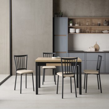  Mesa extensible de laminados especiales para cocina y comedor estilo Mesa Nube modelo Tera