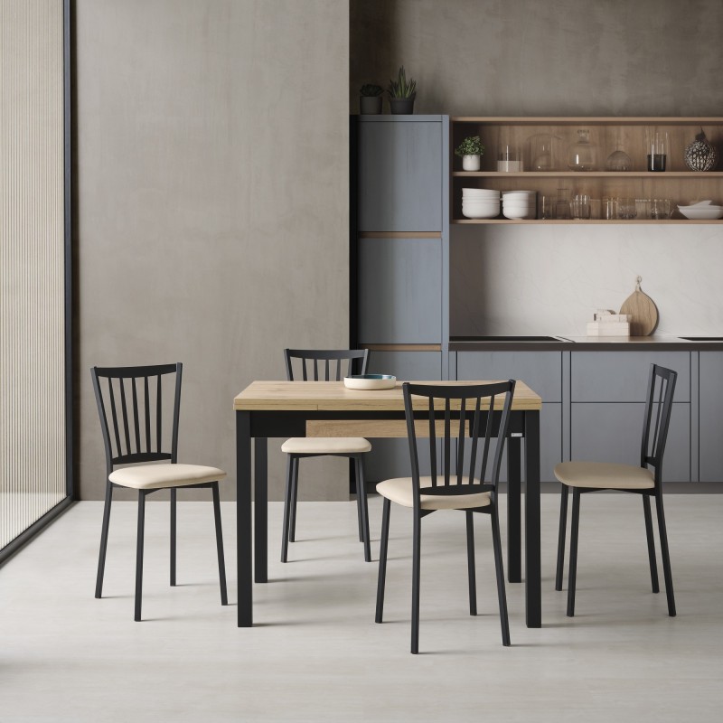  Mesa extensible de laminados especiales para cocina y comedor estilo Mesa Nube modelo Tera