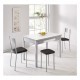 Mesa extensible de laminados especiales para cocina y comedor estilo Mesa Meri  modelo Nerea