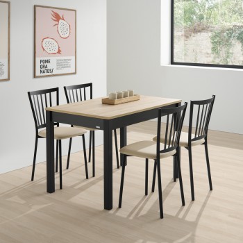 Mesa extensible de laminados especiales para cocina y comedor tipo Mesa Arona modelo Brisa