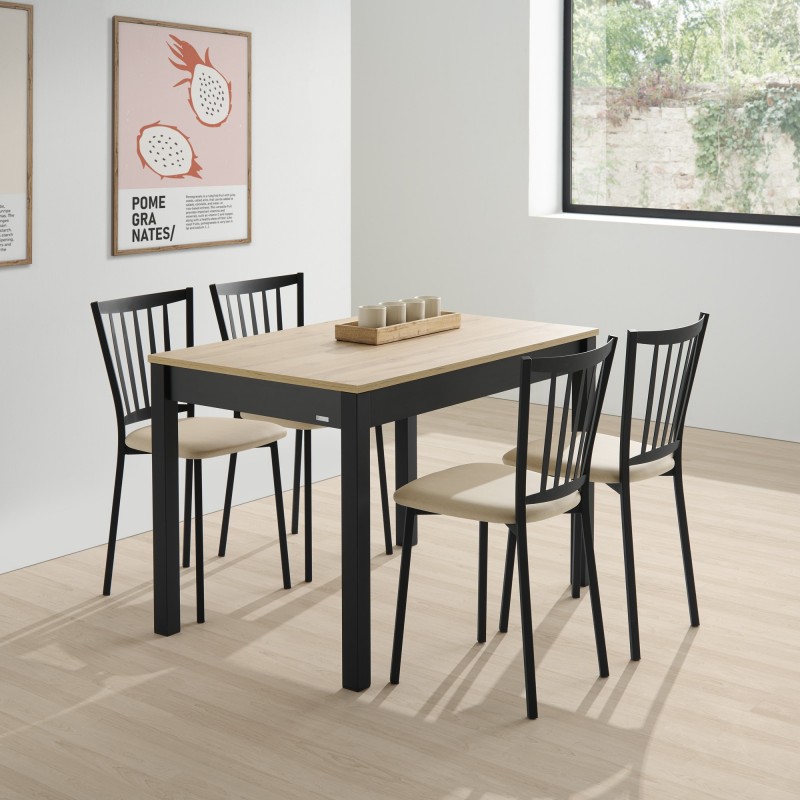 Mesa extensible de laminados especiales para cocina y comedor tipo Mesa Arona modelo Brisa