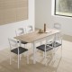 Mesa extensible de laminados especiales para cocina y comedor tipo Mesa Arona modelo Brisa