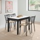 Mesa extensible de cristal configurable para cocina y comedor estilo mesa arona modelo Brisa