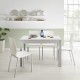 Mesa extensible de cristal configurable para cocina y comedor estilo mesa arona modelo Brisa