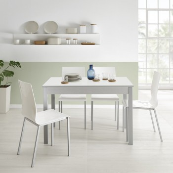 Mesa extensible de cristal para cocina y comedor estilo mesa atenas modelo Vera