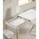 Mesa extensible de laminados especiales para cocina y comedor estilo mesa atenas  modelo Vera