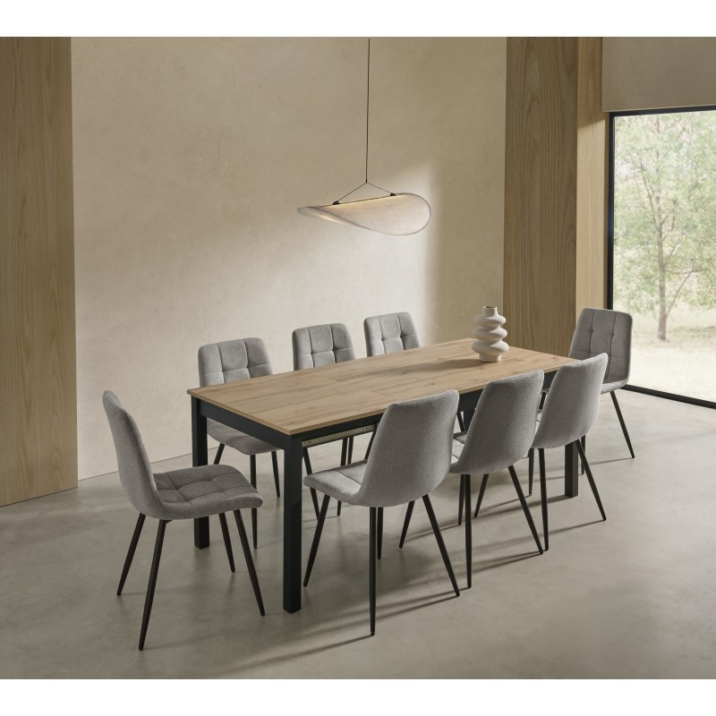 Mesa extensible de laminados especiales para cocina y comedor estilo mesa atenas  modelo Vera