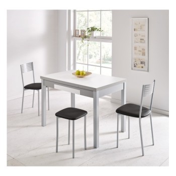 Mesa extensible de laminados especiales para cocina y comedor estilo Mesa Meri  modelo Nerea