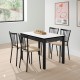 Mesa extensible de cristal configurable para cocina y comedor estilo mesa arona modelo Brisa
