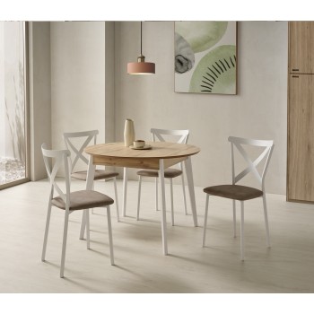 Mesa helen laminado apertura central