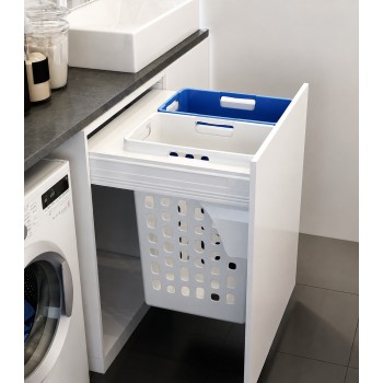 Cesto de ropa extraible para mueble