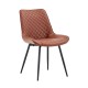 Silla FELICIA, metal, tapizado similpiel vintage 20