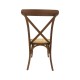 Silla CROSS SX, madera de haya, nogal, asiento de ratán