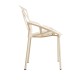Silla Alfa Beige de polipropileno y acero reforzado