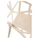 Silla Alfa Beige de polipropileno y acero reforzado