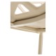 Silla Alfa Beige de polipropileno y acero reforzado