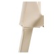 Silla Alfa Beige de polipropileno y acero reforzado