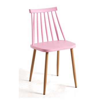 Silla Antas Rosa de polipropileno y acero reforzado