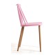 Silla Antas Rosa de polipropileno y acero reforzado