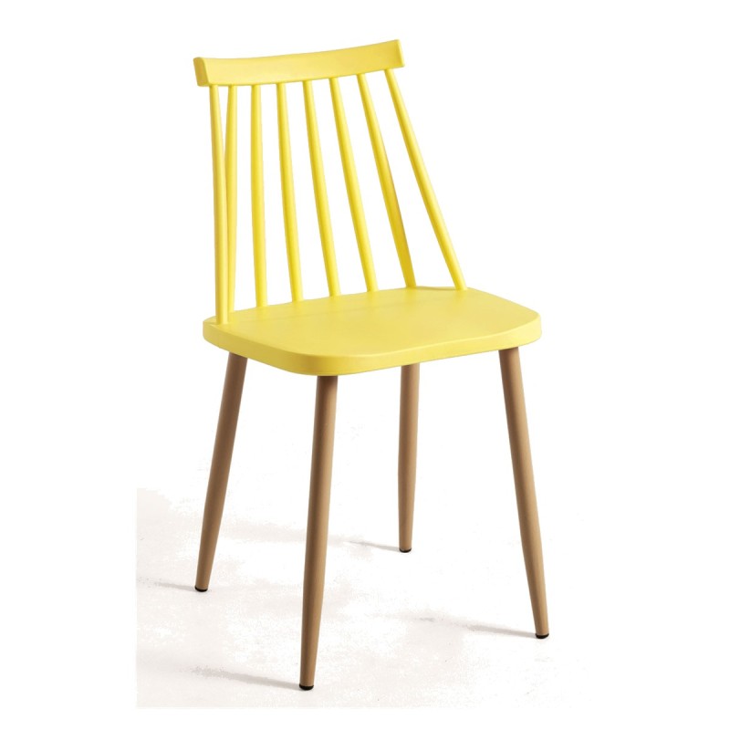 Silla Antas Amarillo de polipropileno y acero reforzado
