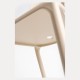 Silla Aris Beige de polipropileno