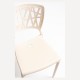 Silla Aris Beige de polipropileno