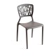 Silla Aris Gris oscuro de polipropileno