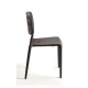 Silla Aris Gris oscuro de polipropileno
