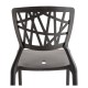 Silla Aris Gris oscuro de polipropileno