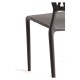 Silla Aris Gris oscuro de polipropileno