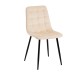 Silla Baiky Beige tapizada en terciopelo