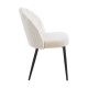 Silla Barya Black Beige tapizada en terciopelo